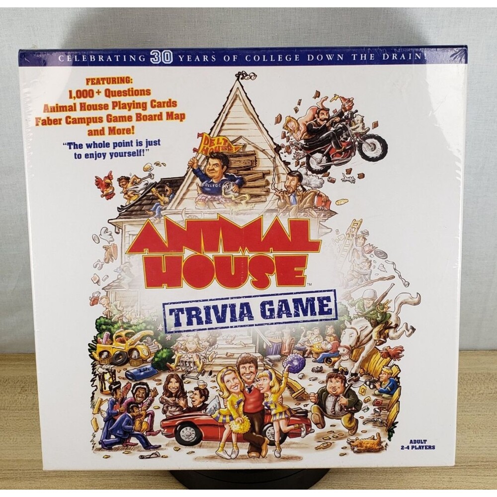 ANIMAL HOUSE Celebrating 30 Years of College Down the Drain Trivia Game NEW